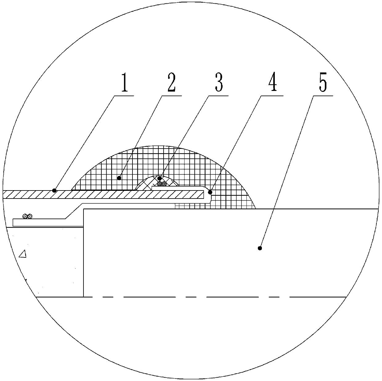 Sealing structure of aluminum-plastic composite sheath high-voltage cable joint