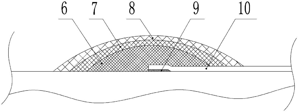 Sealing structure of aluminum-plastic composite sheath high-voltage cable joint