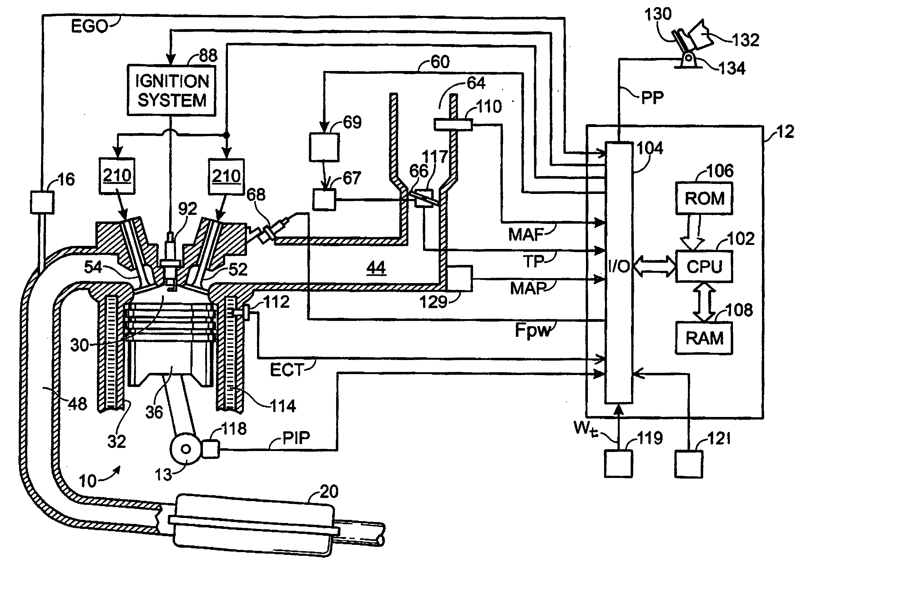 Increased engine braking with adjustable valve timing