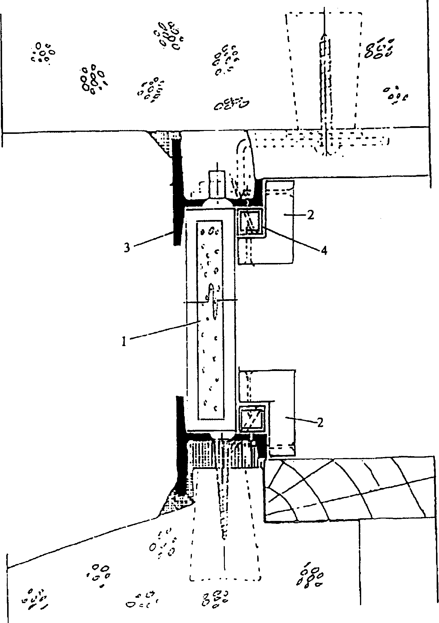 Refractory heat-insulating glass window