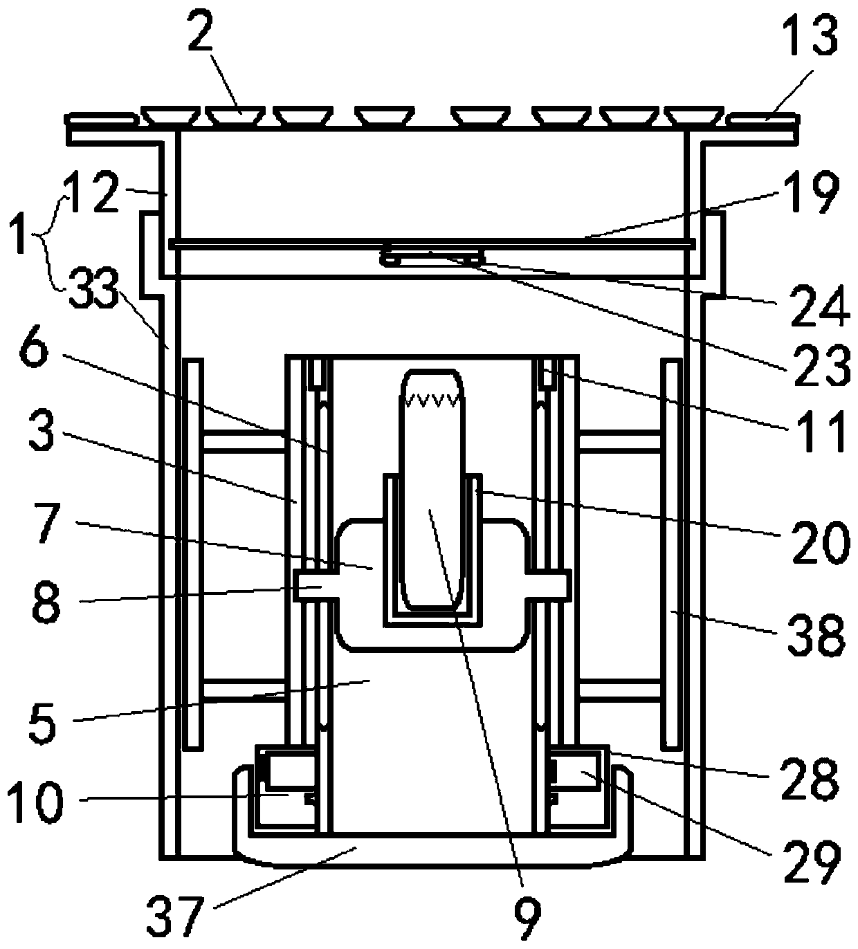 Adjustable moxa fumigating device for endocrine therapy