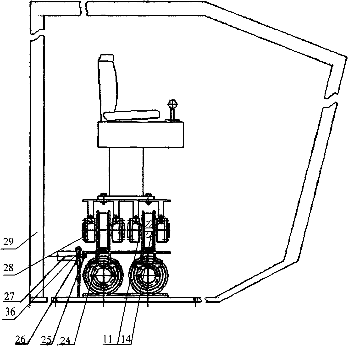 Tower-type crane operation stimulating and training system