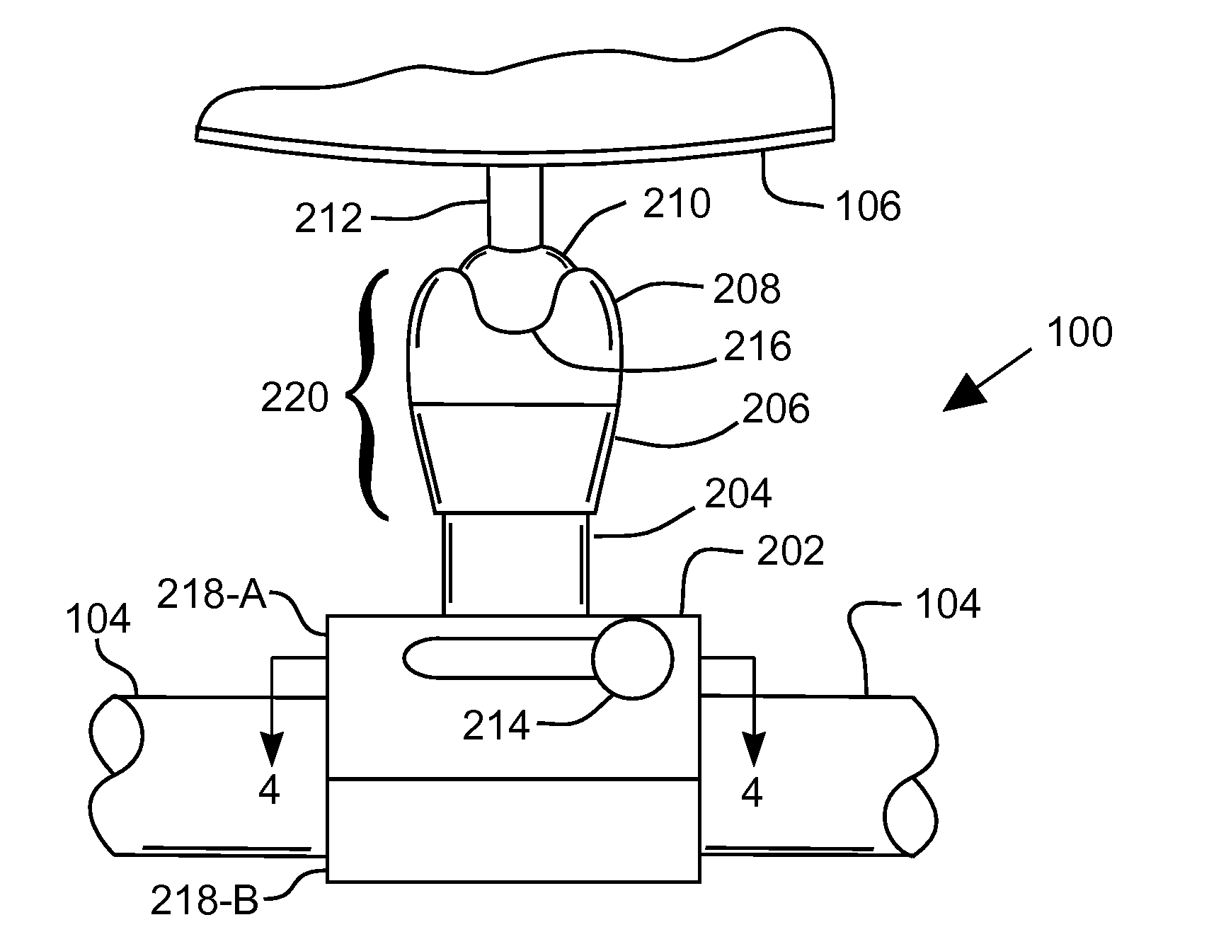 Hydraulically locked boat accessory mounting device