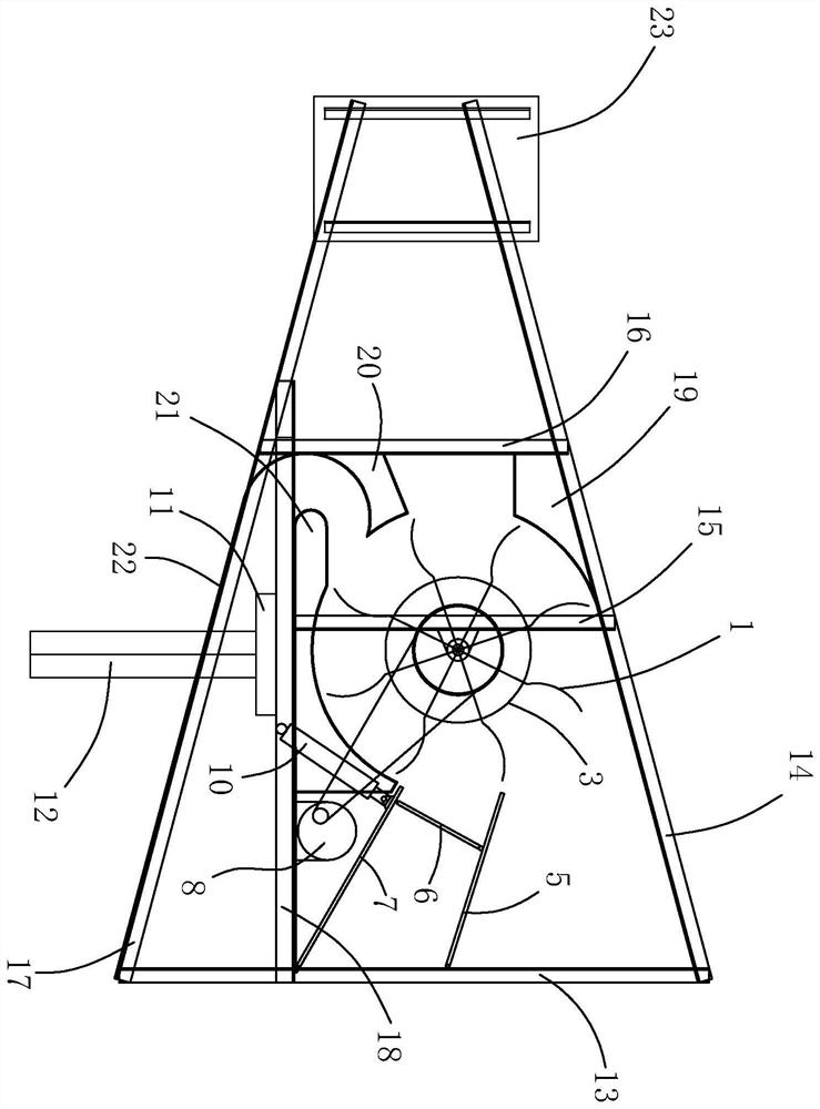 Small horizontal shaft roller type breeze wind power generation device