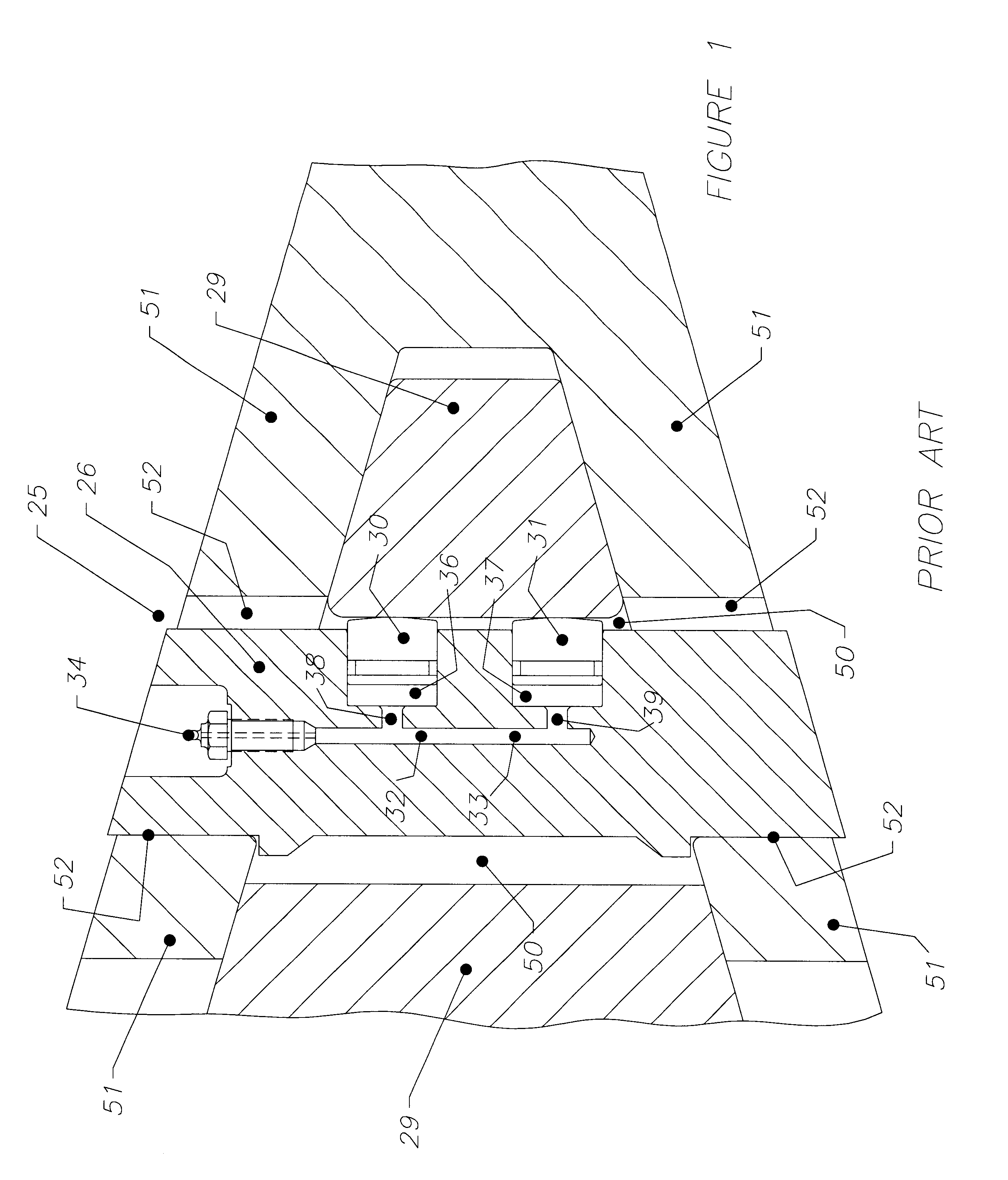 Hydraulic fastening of components