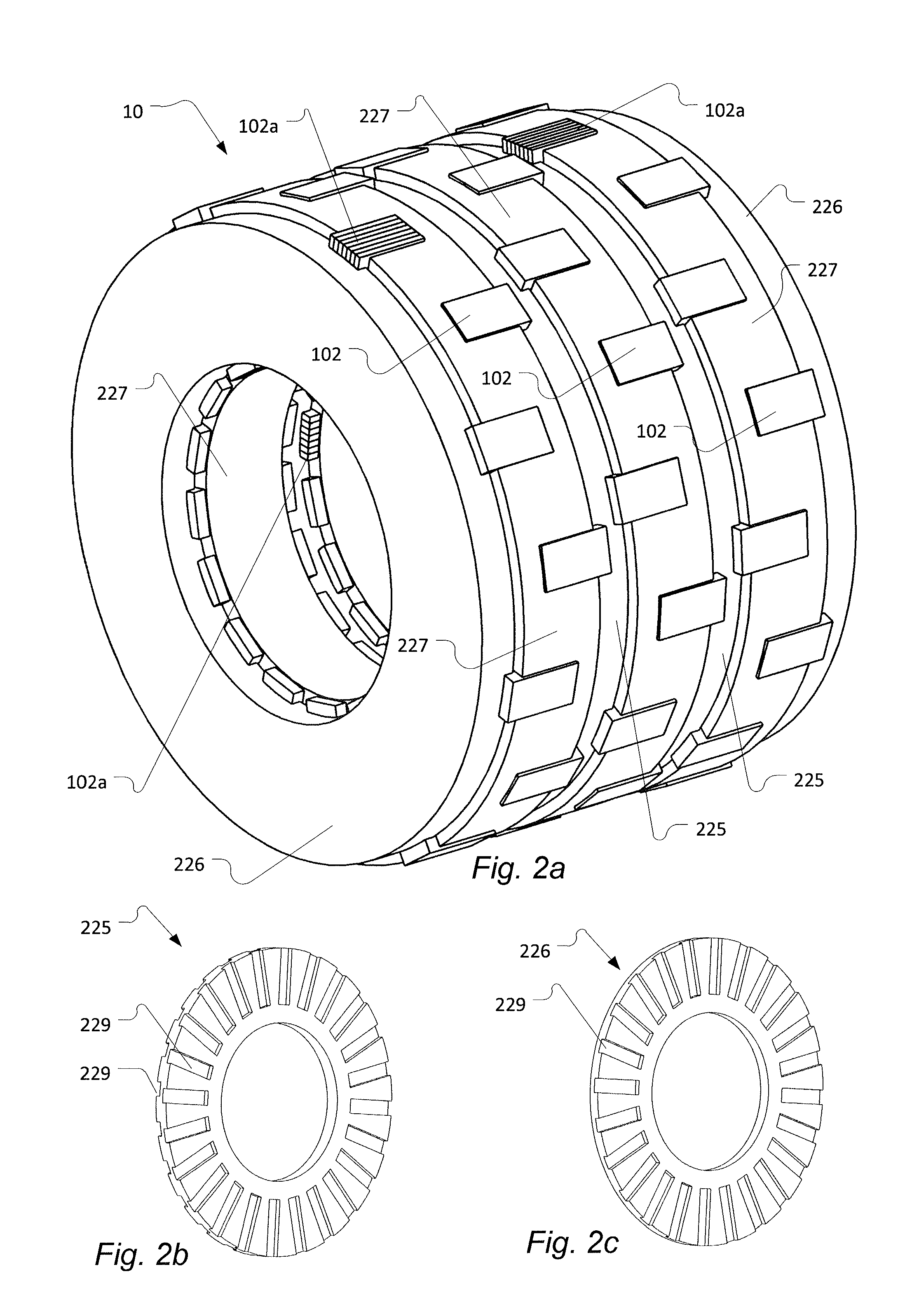 Stator and rotor for an electric machine