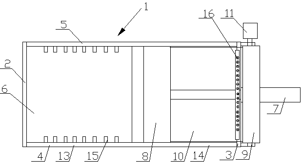 Garbage compression mechanism of garbage cleaning ship