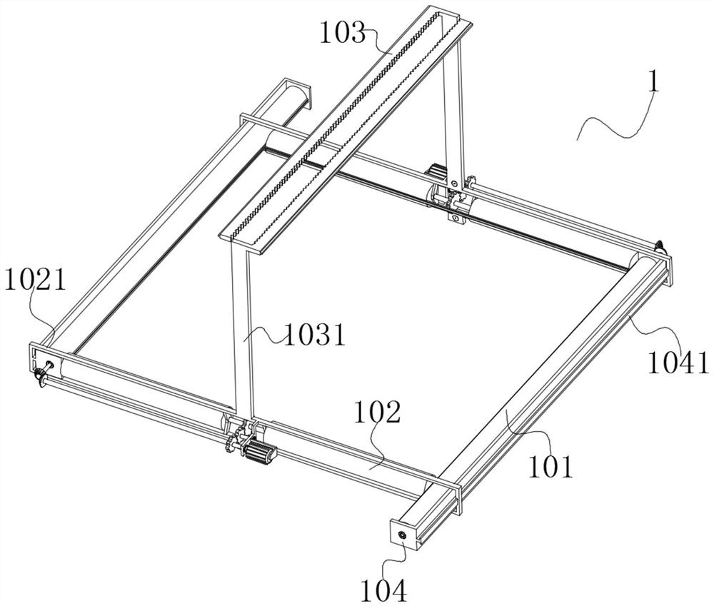 Model import scanning device for virtual human face pinching and fixing assembly thereof