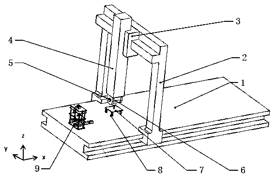 Reflector set clamp for precision detection of numerical control machine tool