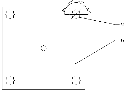 Reflector set clamp for precision detection of numerical control machine tool