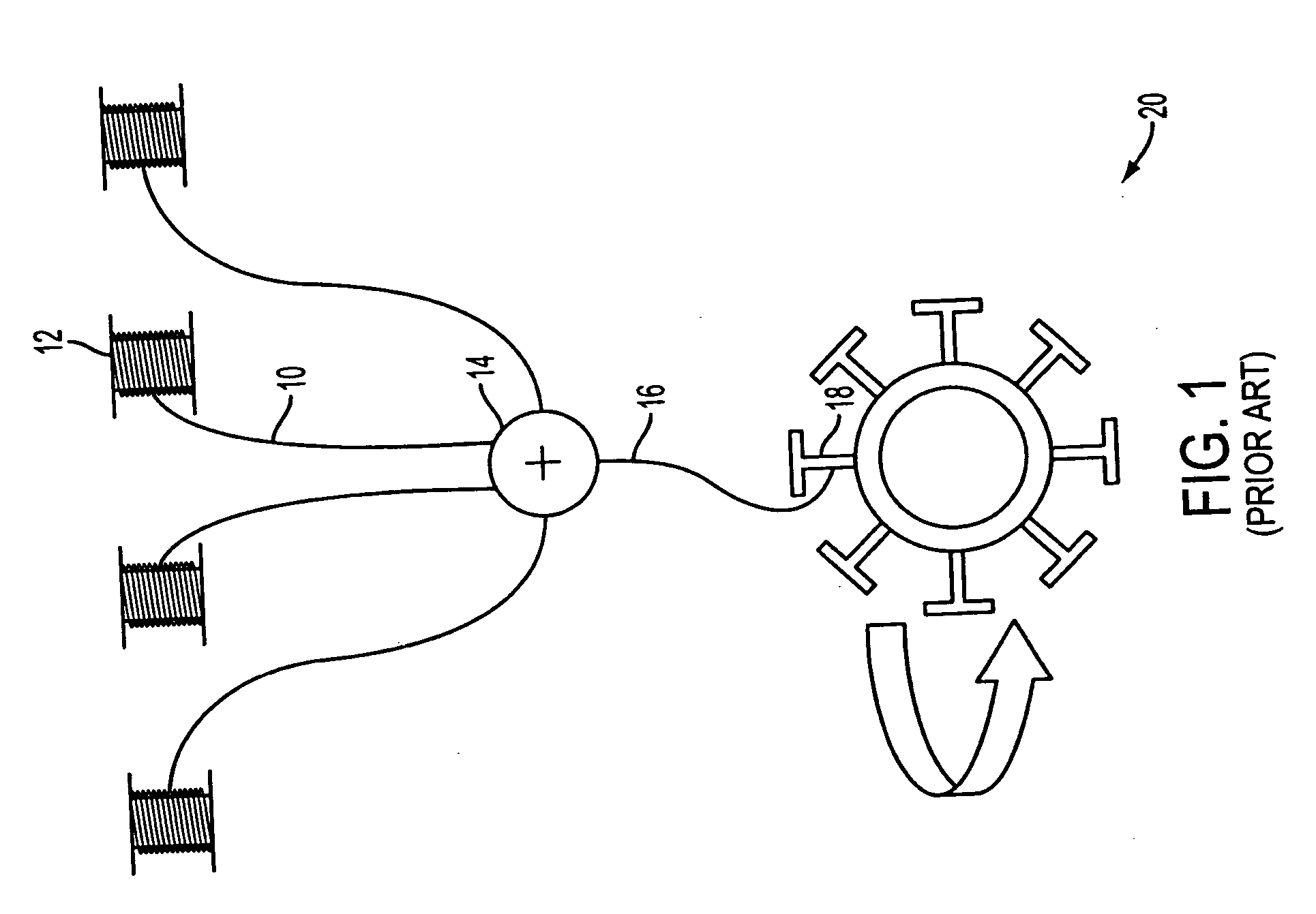 Motor stator having transposed winding layers