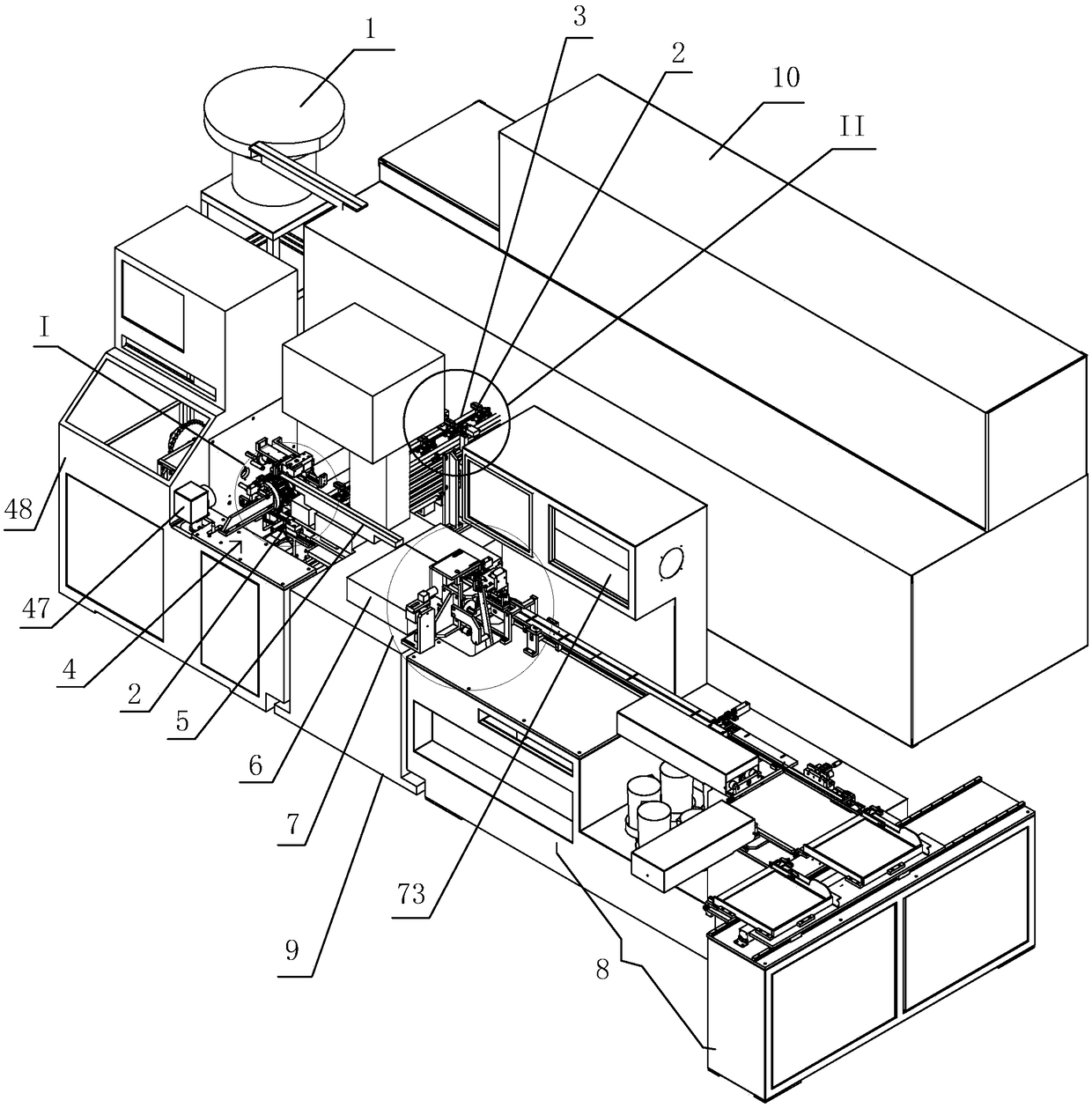 Integrated multi-procedure treatment all-in-one machine for safety capacitor