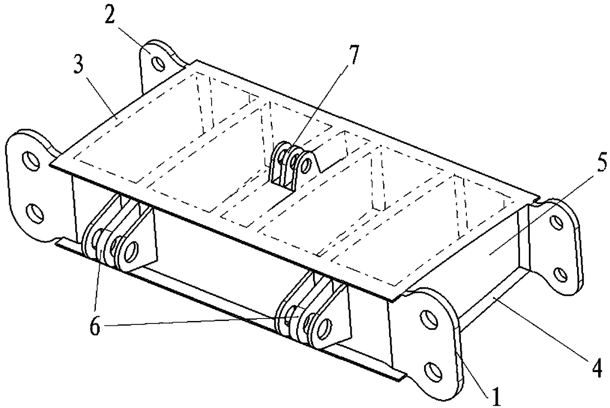 Horizontal tail wing box of helicopter