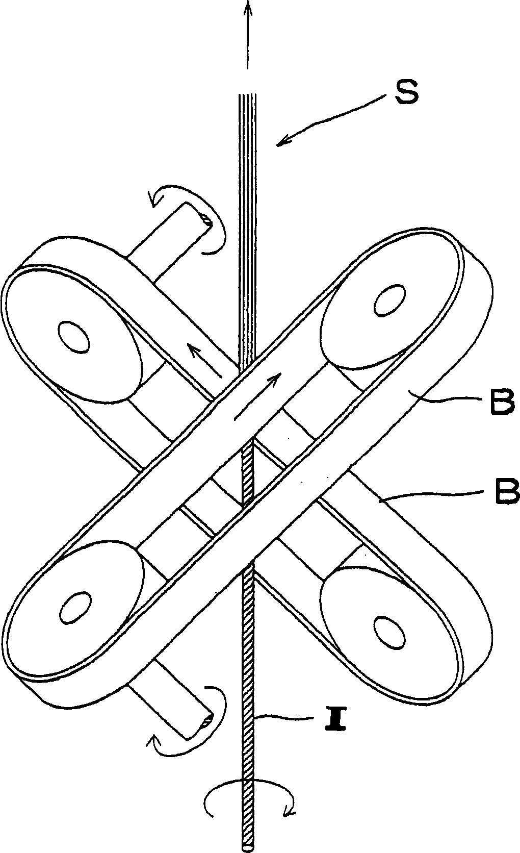 Belt for yarn twisting