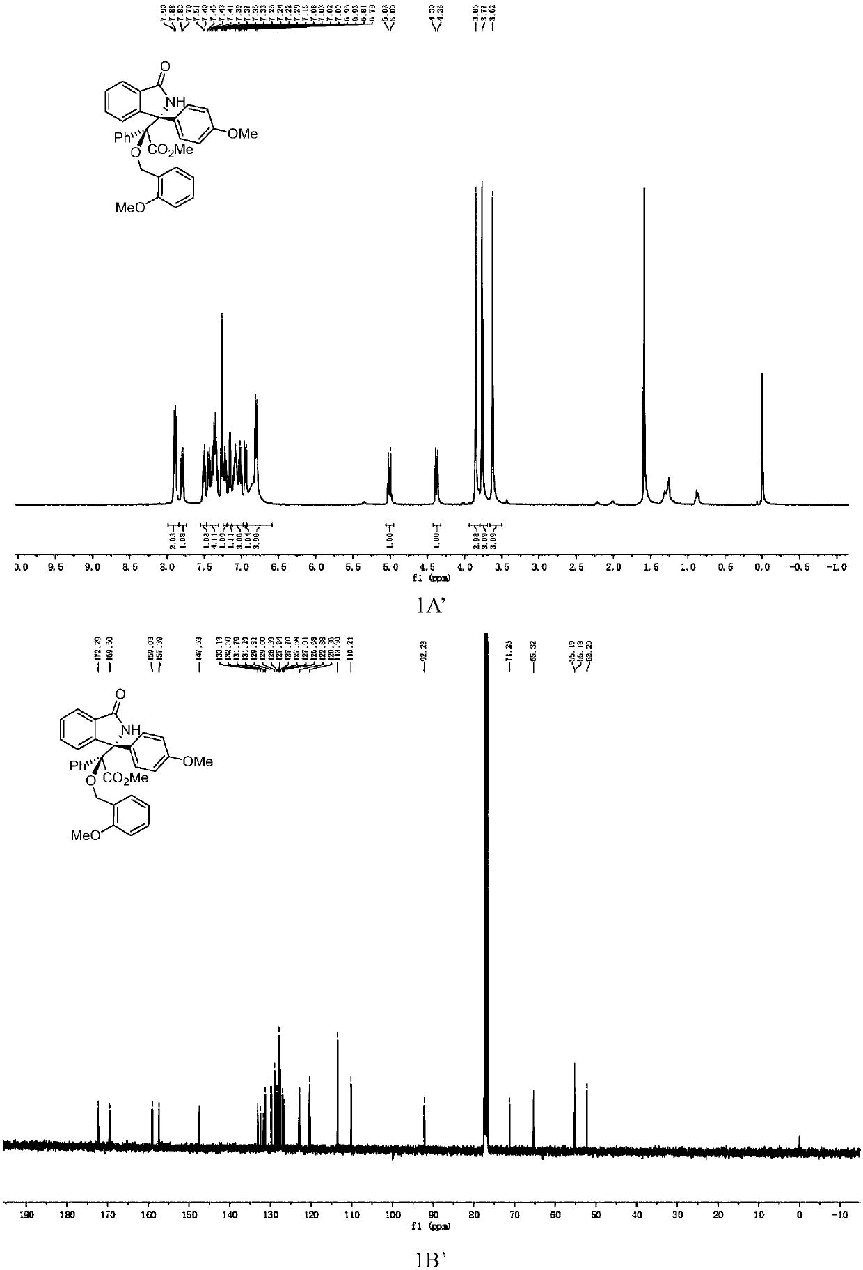 Chiral 3,3-disubstituted isoindoline-1-one derivative, synthesis method and applications thereof