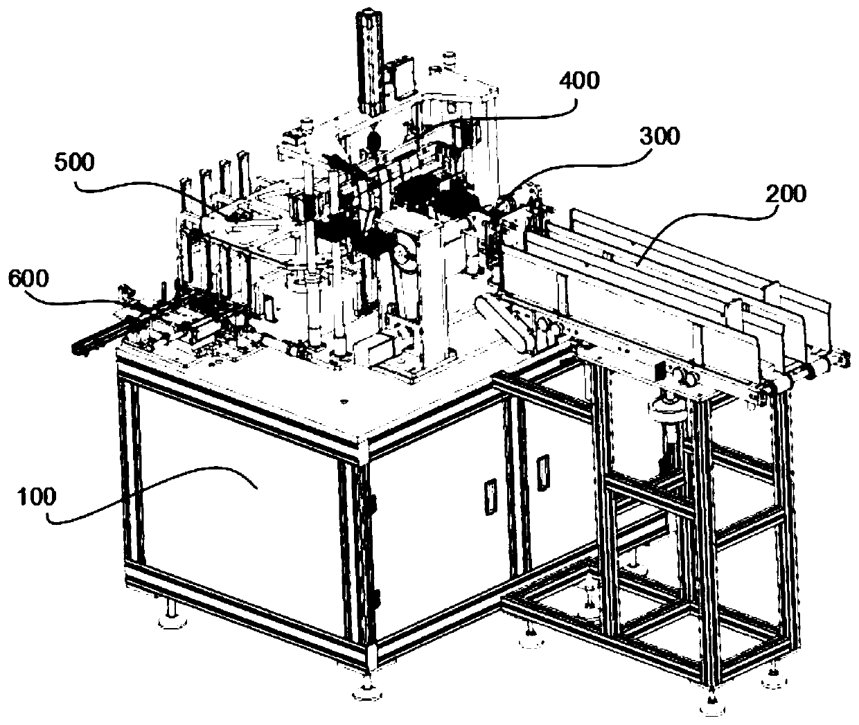 Flexible packaging bag feeding and sealing device