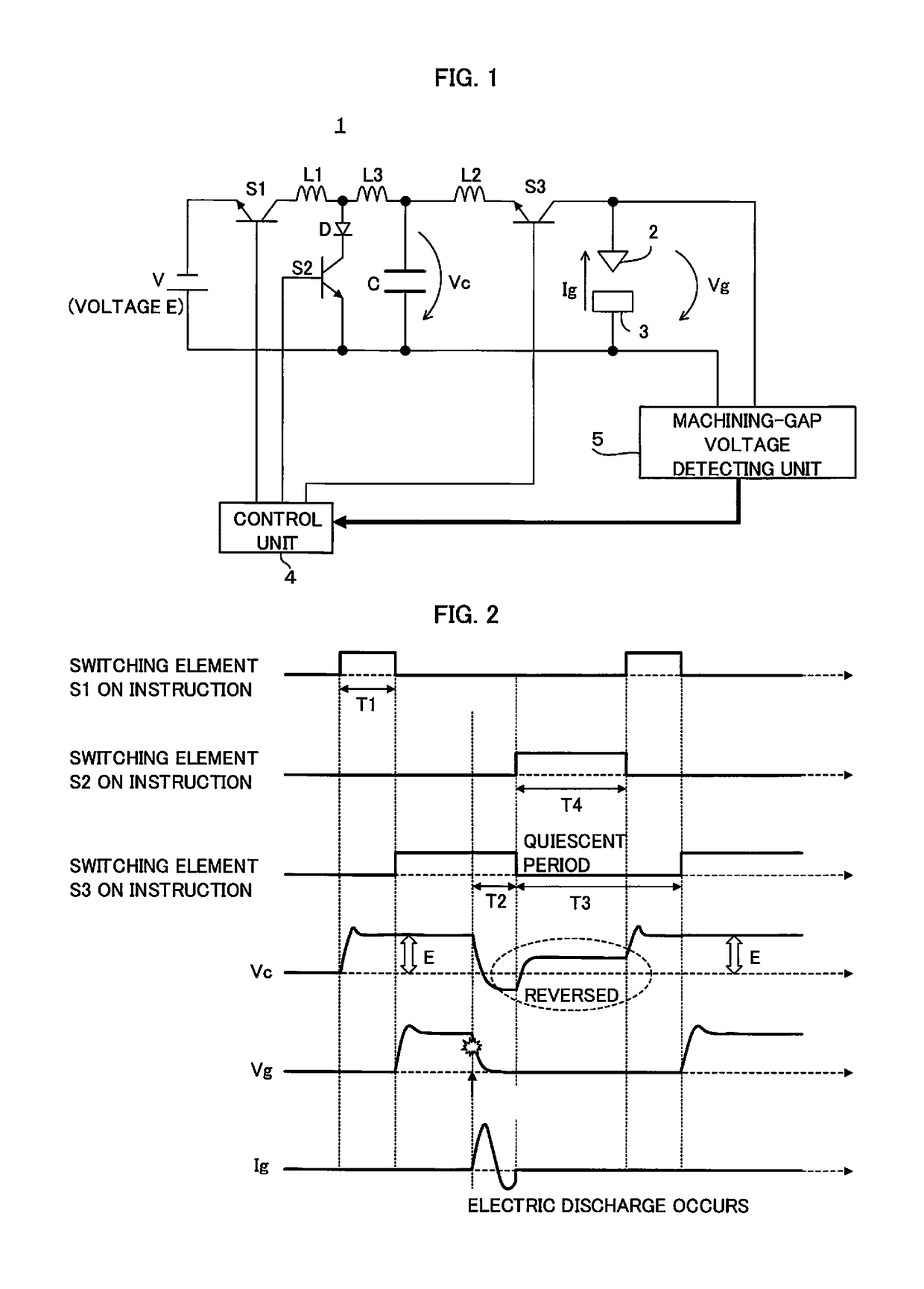 Machining power supply device for electric discharge machine