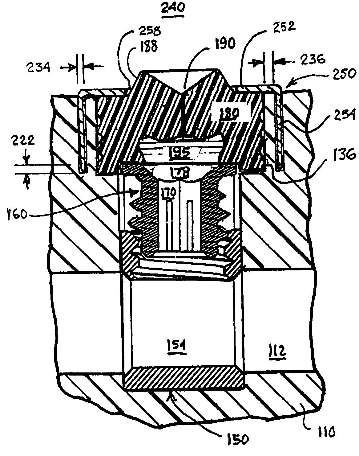 IMD connector header with grommet retainer