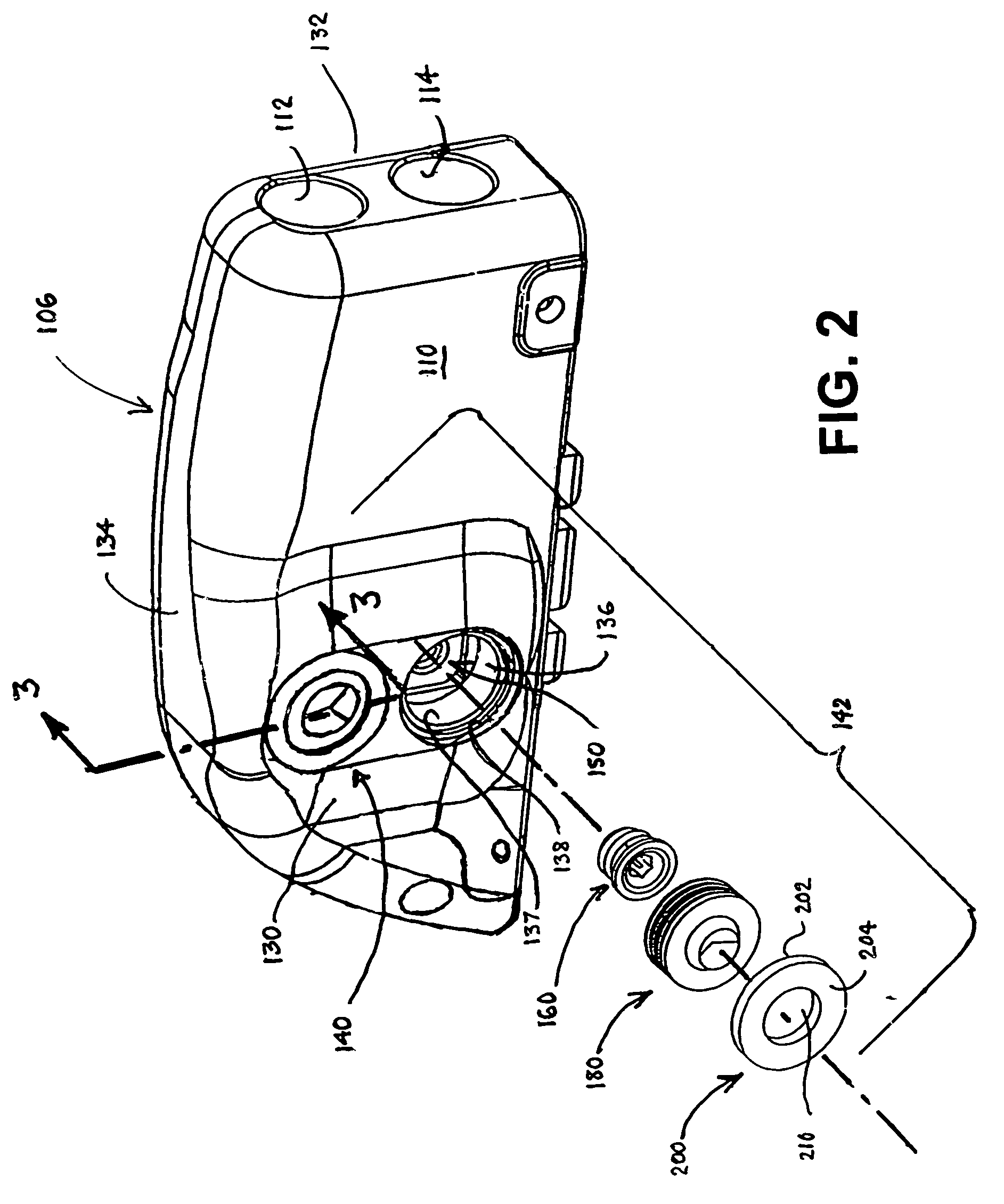 IMD connector header with grommet retainer