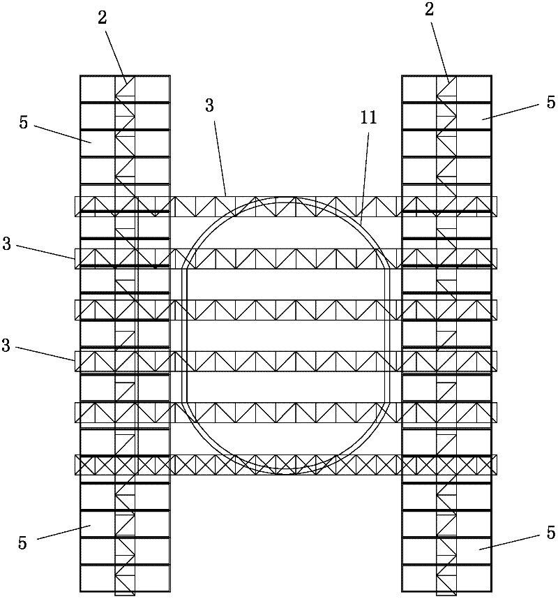 Floating drilling platform and construction technology used for bridge pier construction in water