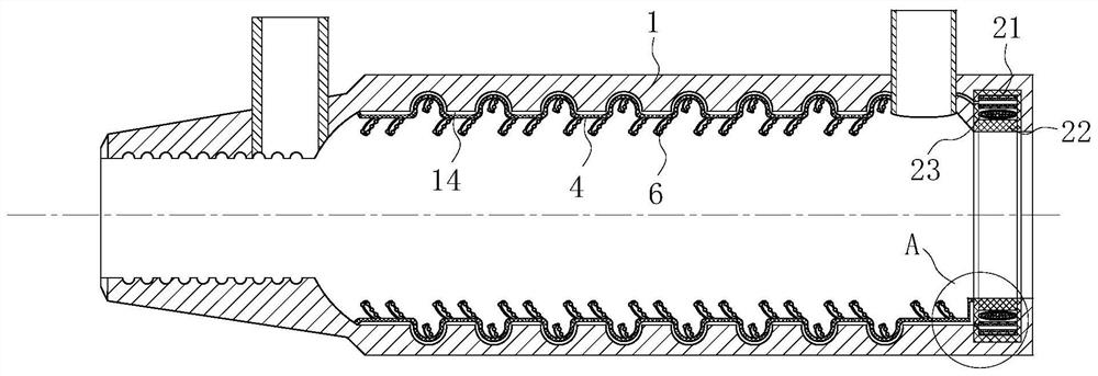 A threaded steel semi-grouting sleeve joint