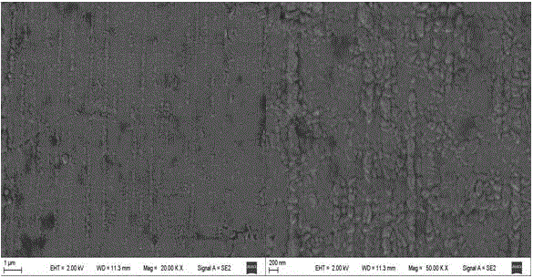 Process for preparing block-shaped nano-sized iron oxide coating through flame method