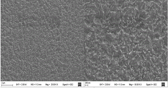 Process for preparing block-shaped nano-sized iron oxide coating through flame method