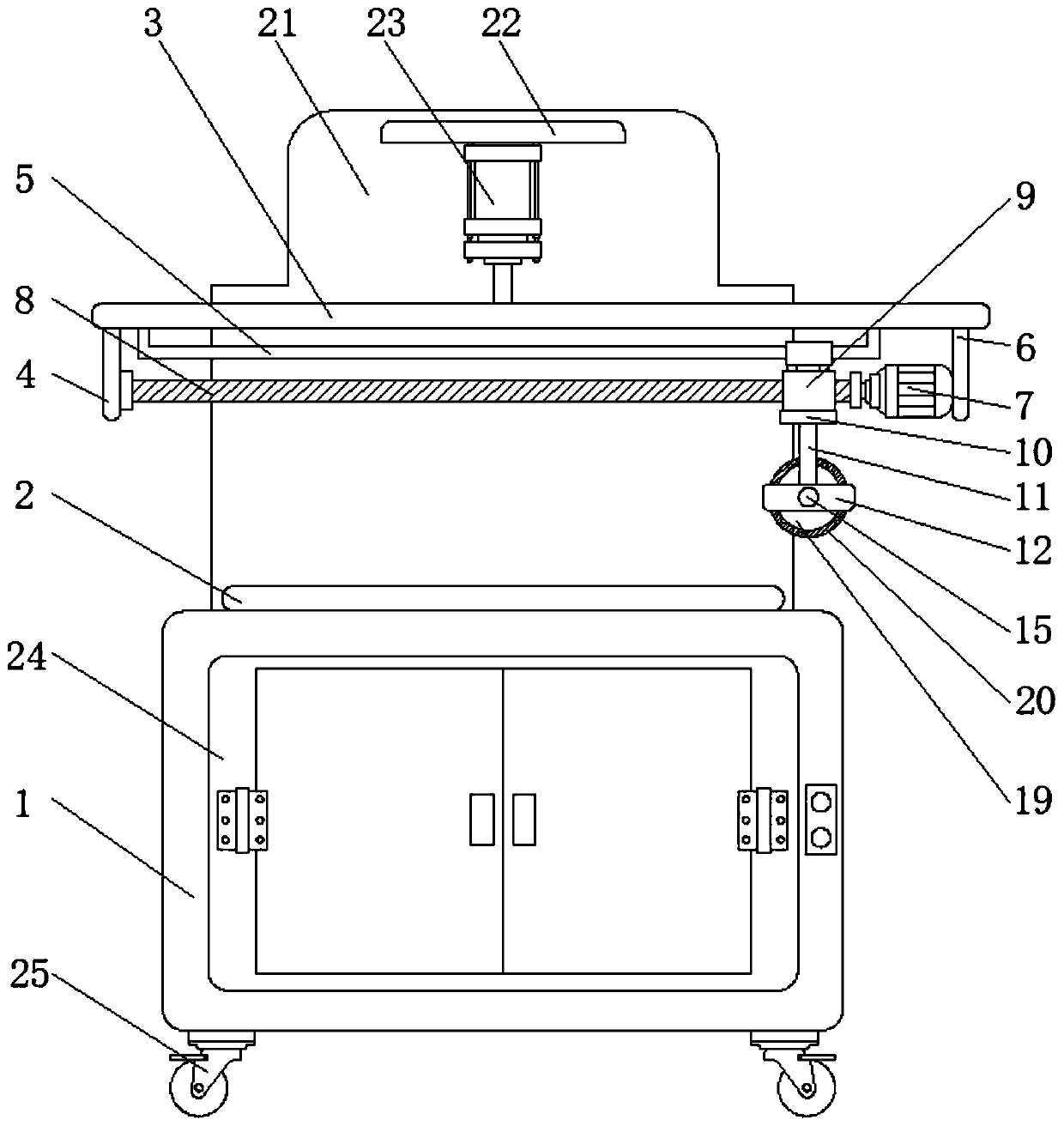 Embossed aluminum alloy mosaic and automatic embossing device thereof