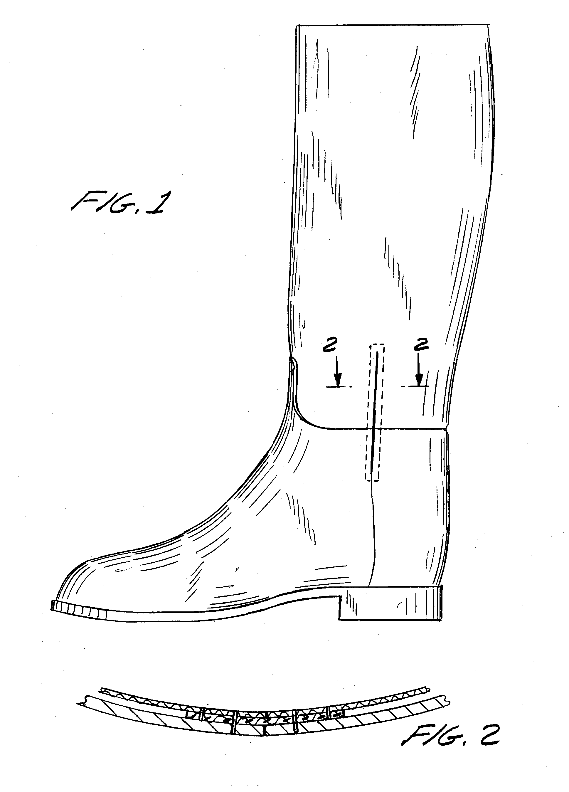 Boot with stretchable opening