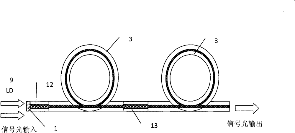 Filtering endoscope used for optical fiber laser and optical fiber laser