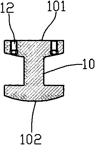 H-type prestressed concrete column and production method thereof