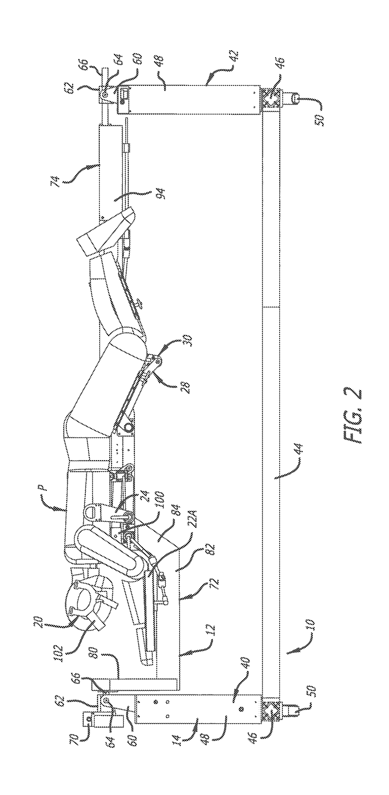 Surgical frame and method for use thereof facilitating patient transfer