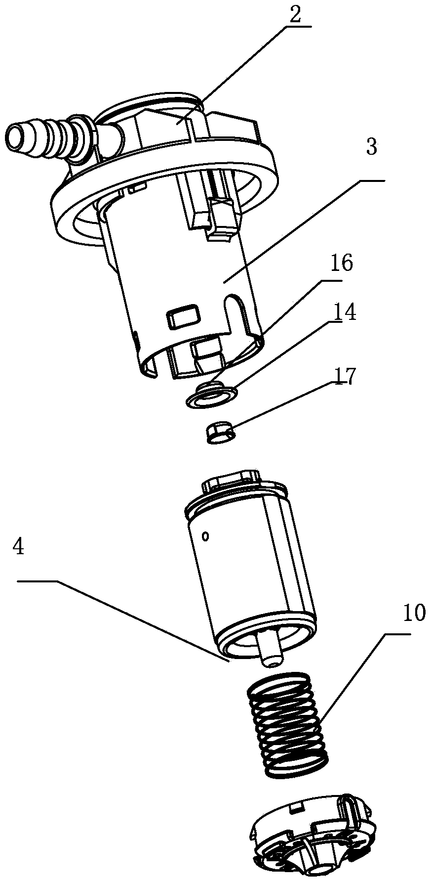 Overflow cut-off valve