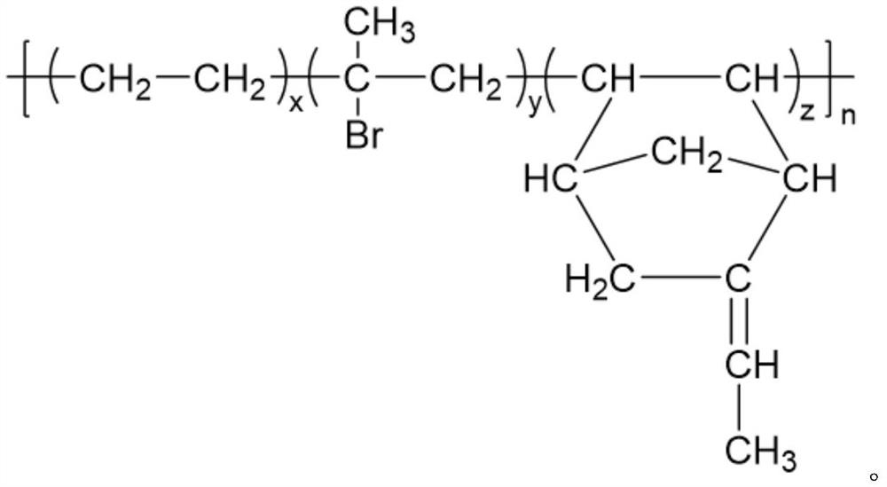 Composite prepreg and ethylene propylene diene monomer heat insulation layer co-curing adhesive film and preparation method thereof