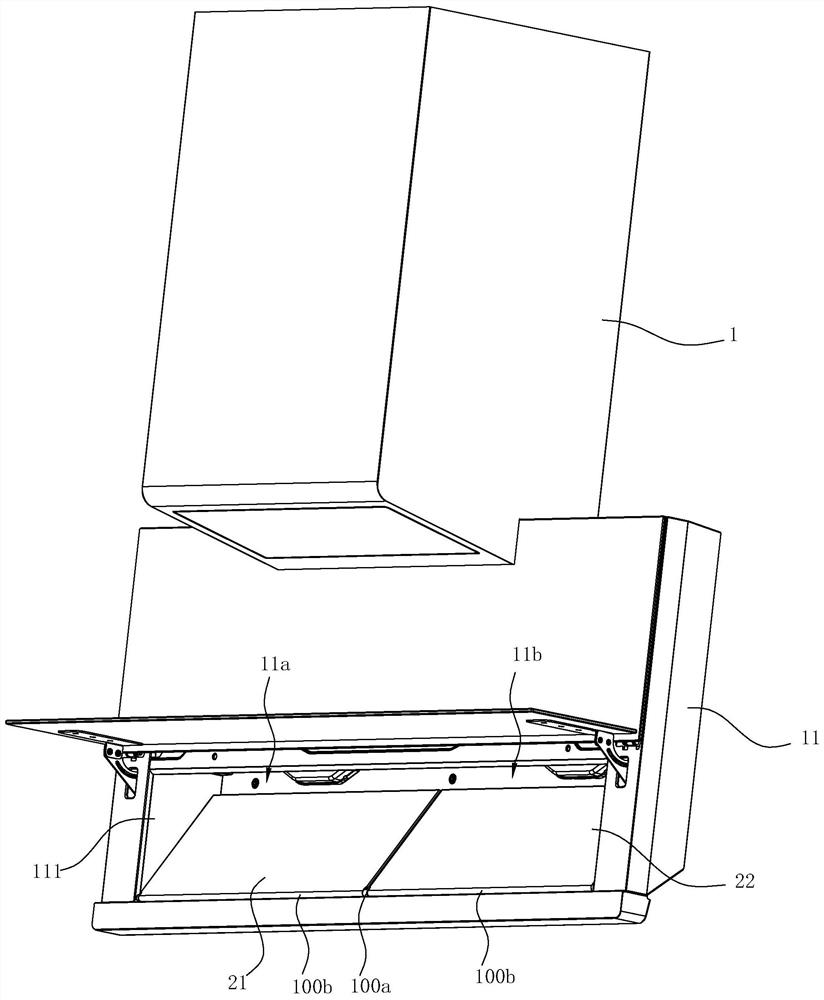 Range hood capable of distributing air volume