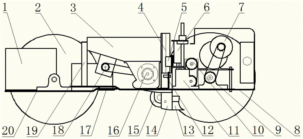 Self-propelled rice direct-seeding machine