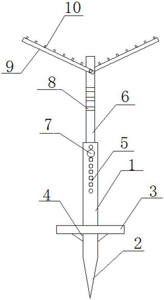 Auxiliary frame for shaping peach trees