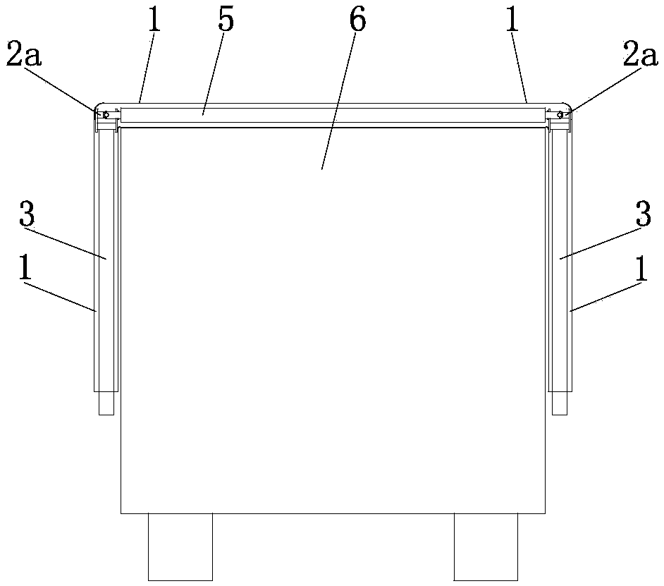 Ascending-free manual truck tarpaulin cover reel device