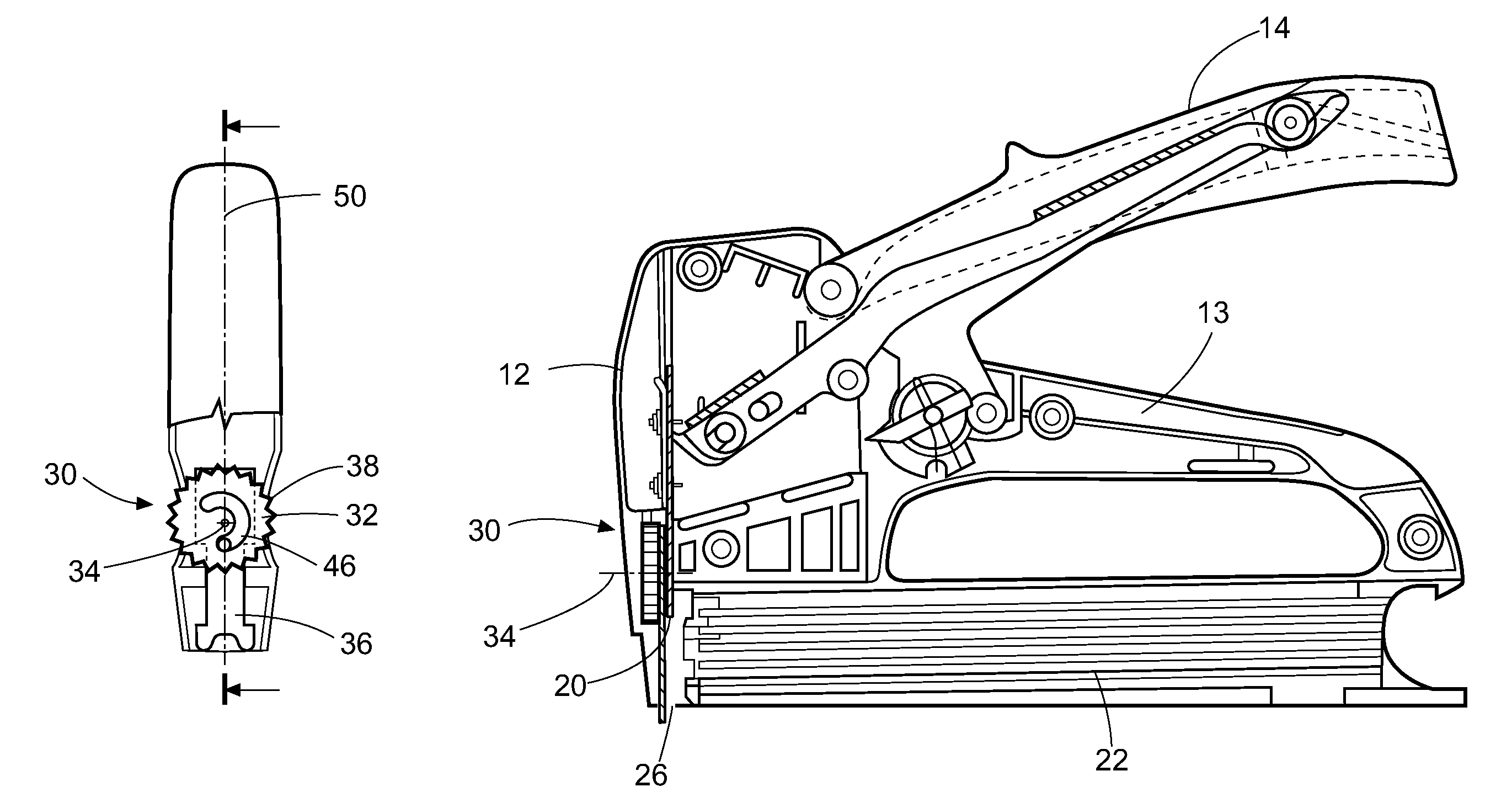 Staple gun wire guide