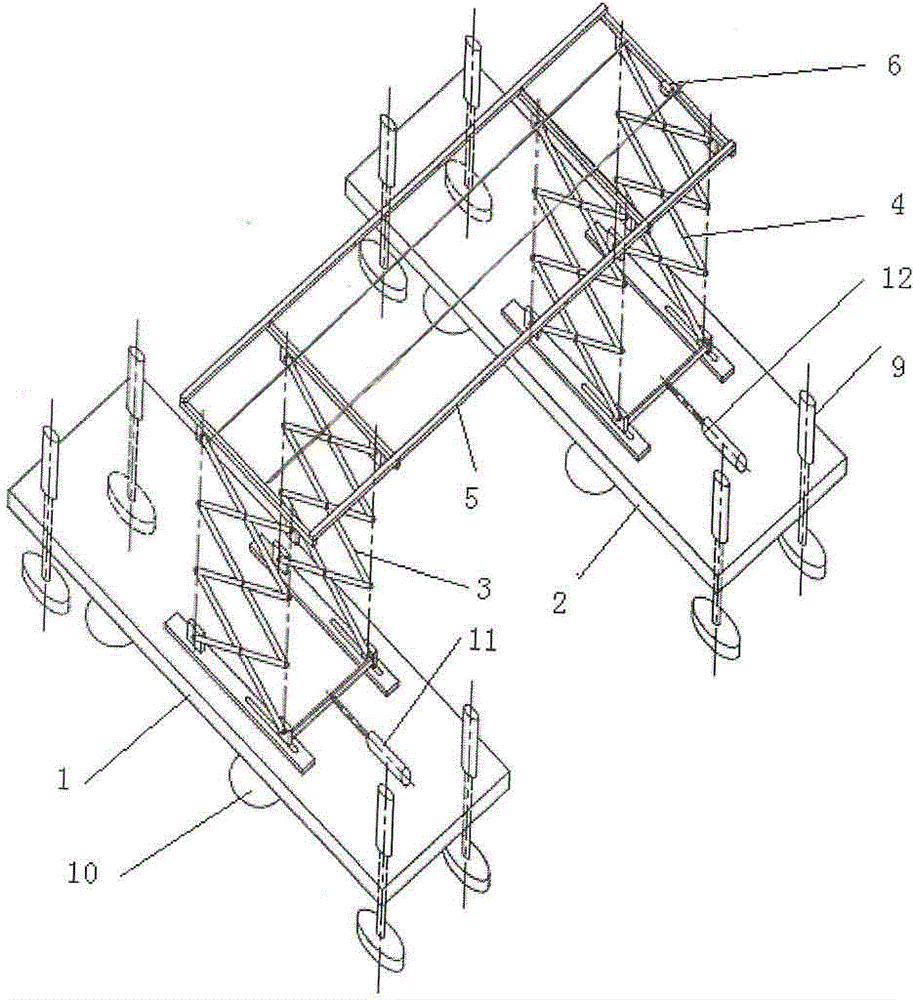 Large transformer bell indoor in-situ vertical lifting apparatus