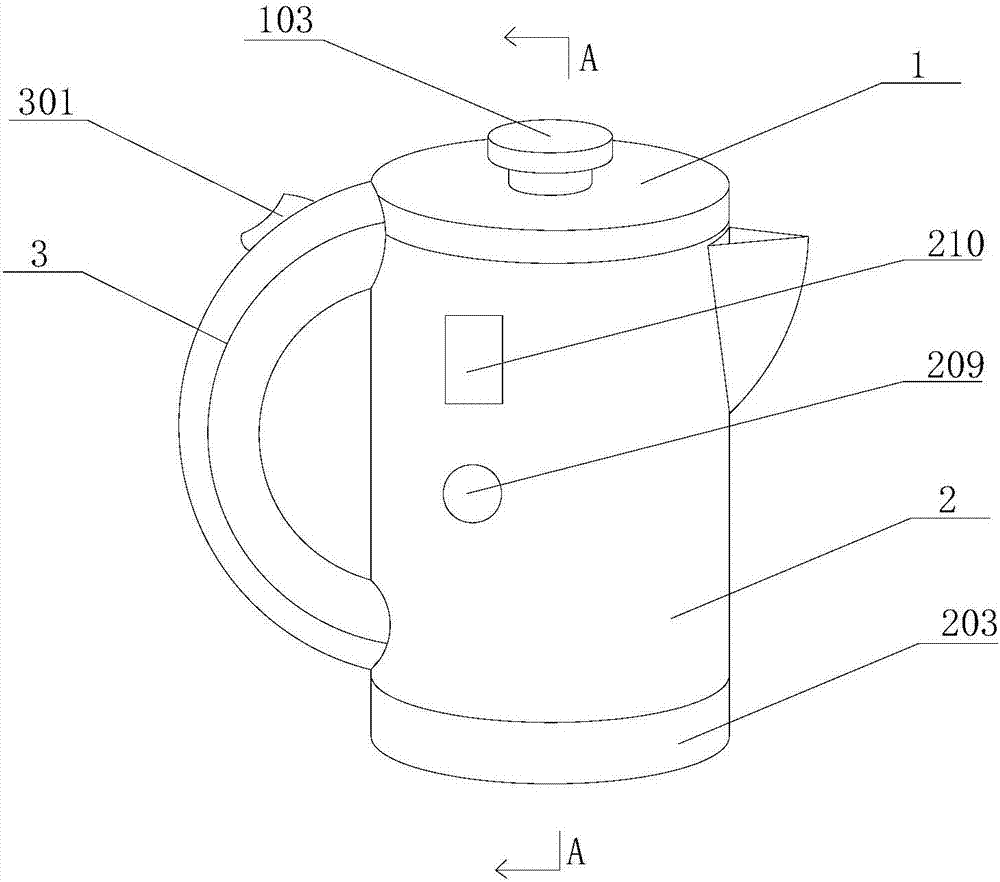 Empty boiling prevention heating pot