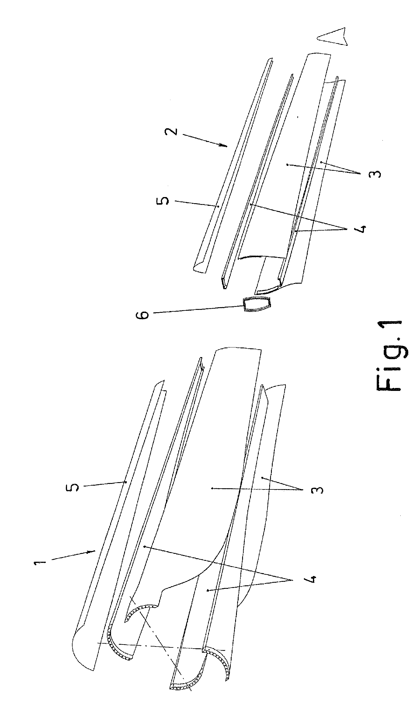 System for connecting wind generator blade sections