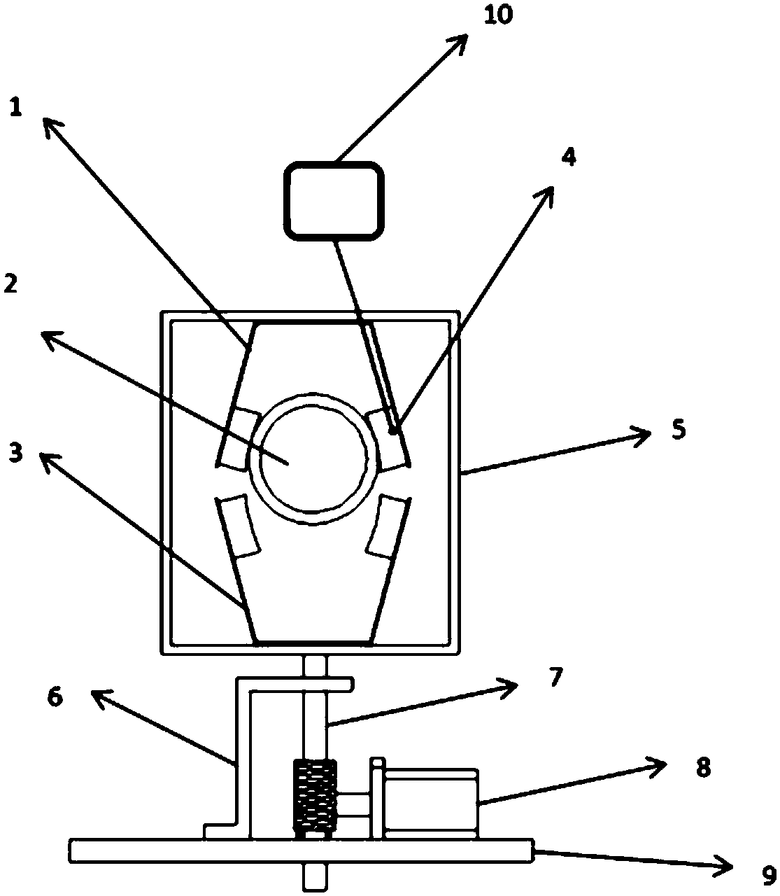 Conductive sliding ring brush holder system capable of automatic switching and working method thereof