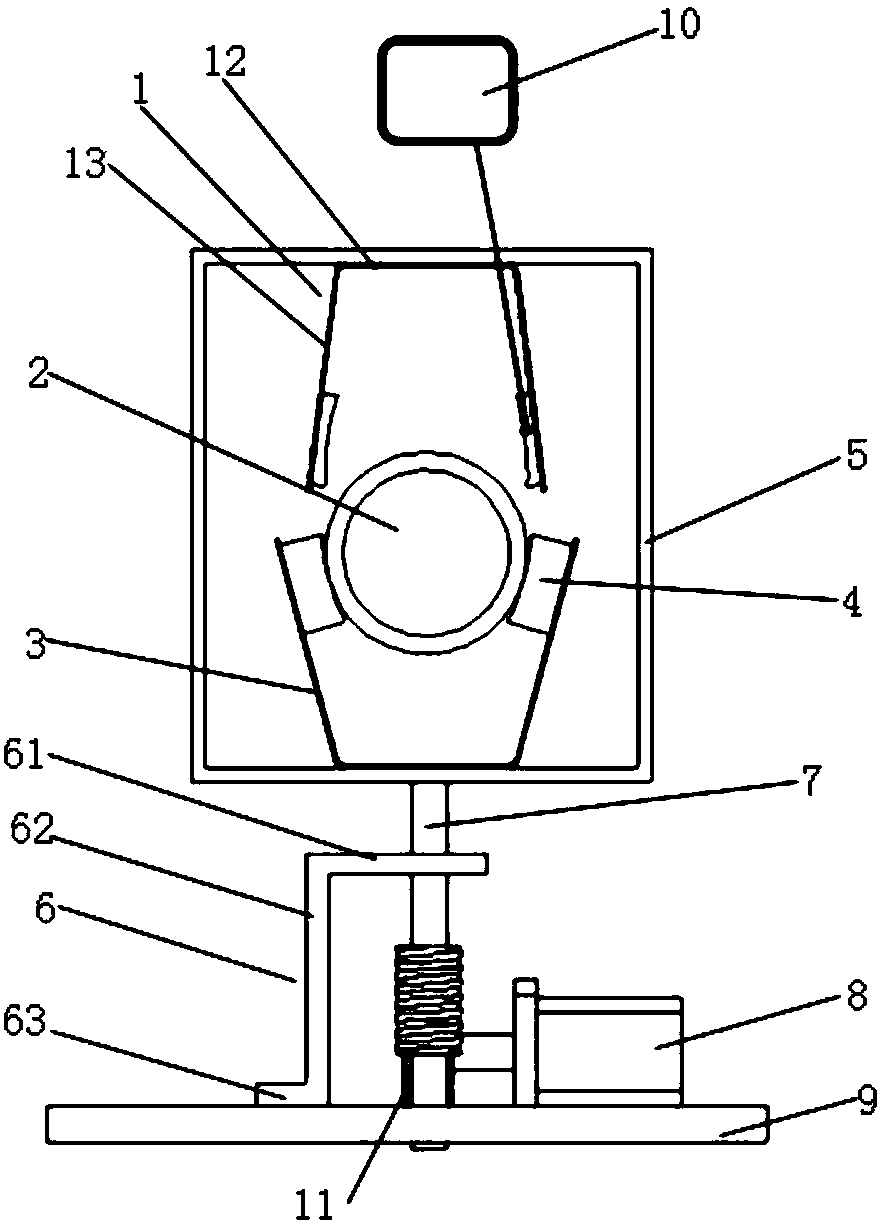 Conductive sliding ring brush holder system capable of automatic switching and working method thereof