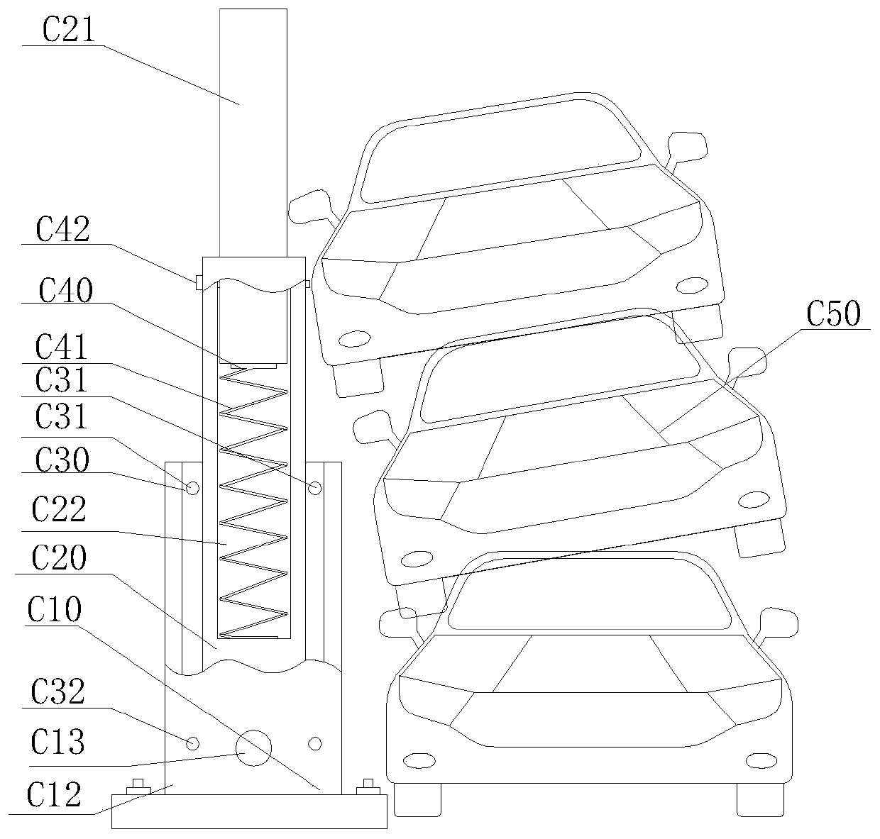 Scraped car disassembling system