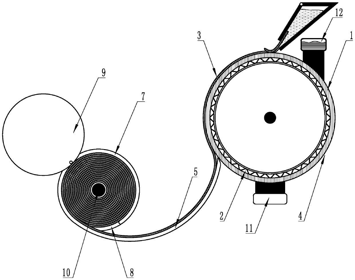 Continuous pancake machine