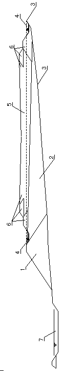 Volume expanding method for seepage-proofing type wet-discharging tailings pond