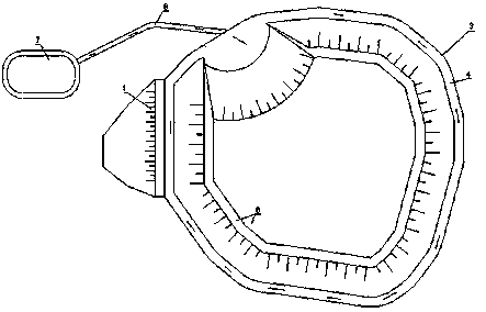 Volume expanding method for seepage-proofing type wet-discharging tailings pond