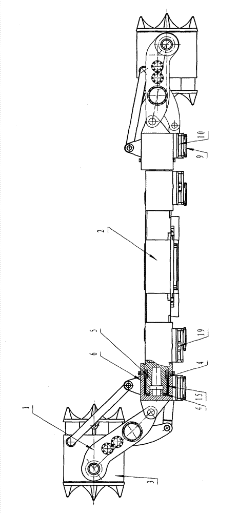 Buffering guide method by reciprocating impact reactive force and vibration isolation mining machine