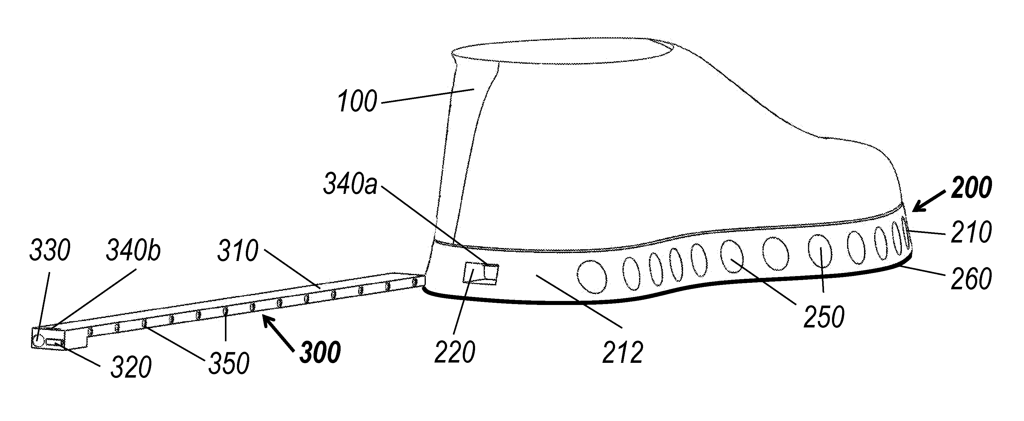 Footwear with Insertable Lighting Assembly